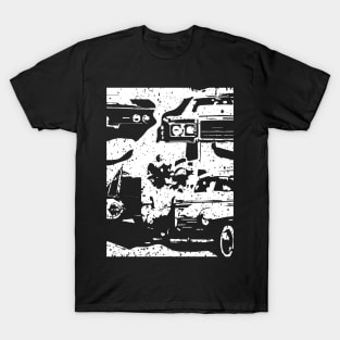 Vintage Cars Poster Style T-Shirt